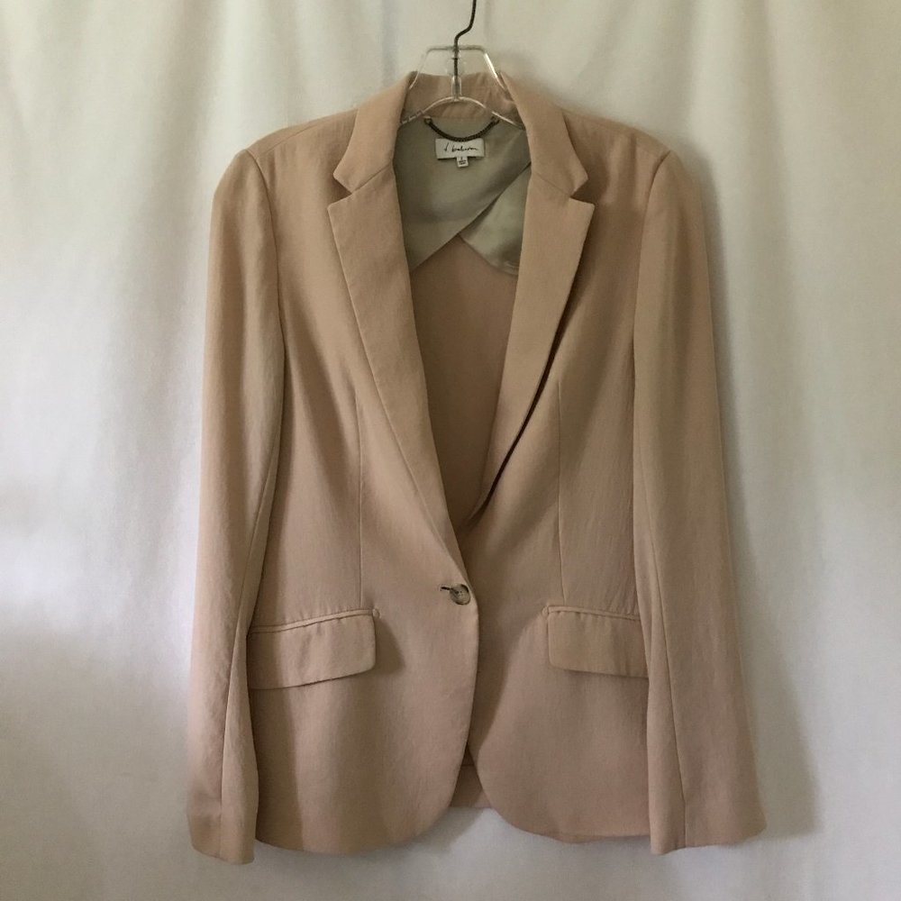 T. Babaton Light Pink One-Button Blazer